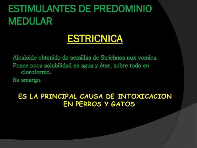 estricnina farmacodinamia